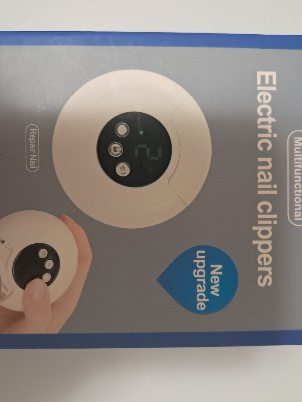 Electric Nail Clippers - White and Black
